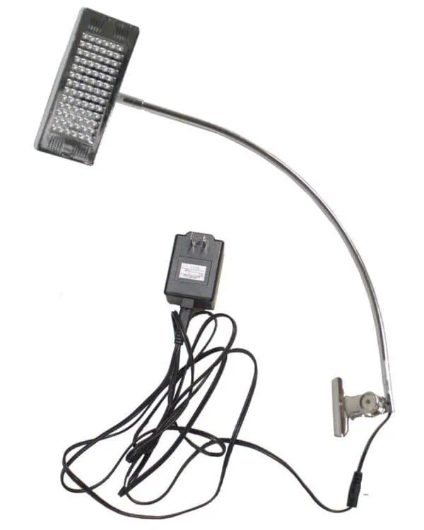 Banner Stands – Silver Clamp Light LED