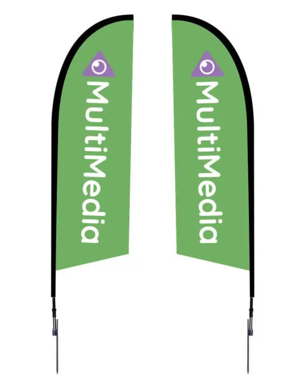 8′ Falcon Flag Small Spike Base