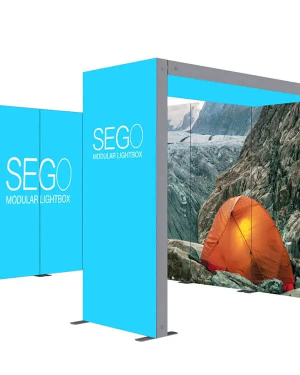 15′ x 10′ Sego Modular Lightbox Display Configuration G
