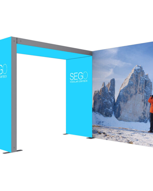 10′ x 10′ Sego Modular Lightbox Display Configuration C
