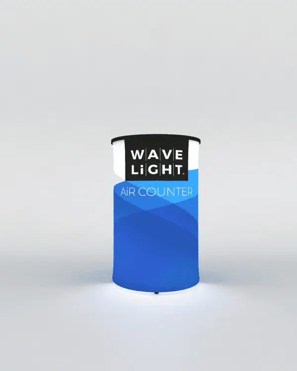 2ft x 2ft x 3ft WaveLight Air Backlit Inflatable Counter – Circular