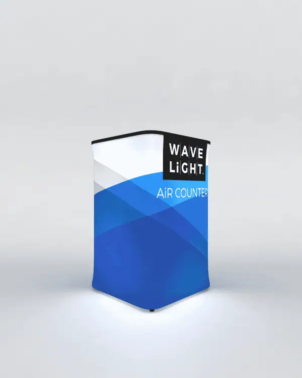 2ft x 2ft x 3ft WaveLight Air Backlit Inflatable Counter – Square