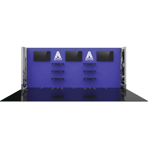 10′ x 20′ Hybrid Pro Modular Backwall Kit 22