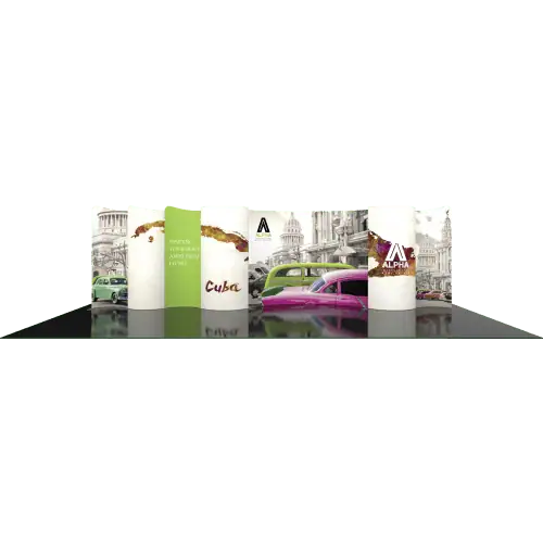 30′ Modulate Series 1 Fabric Backwall Kit 01