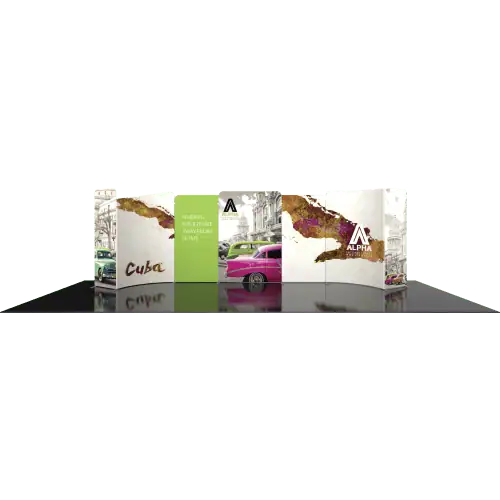 30′ Modulate Series 4 Fabric Backwall Kit 04